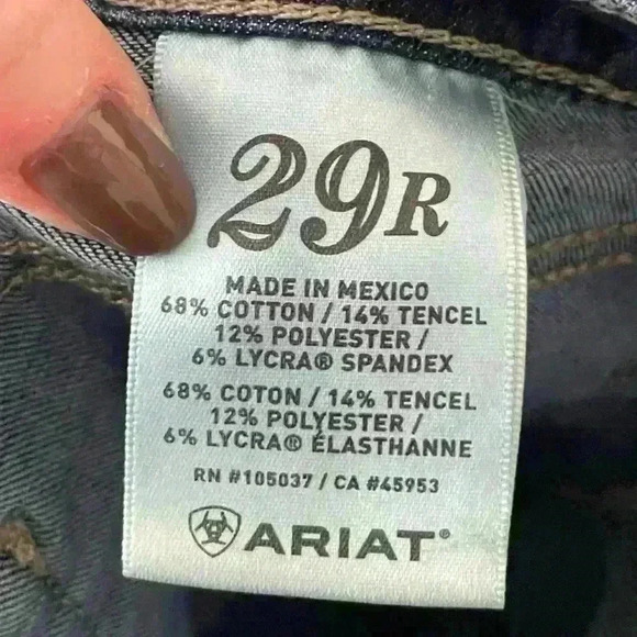 Ariat Jeans Womens Size 29R Bootcut Western Denim Made In Mexico - Picture 5 of 7